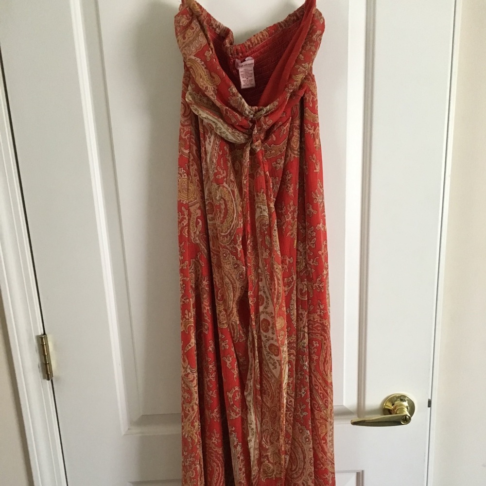 Strapless maxi dress